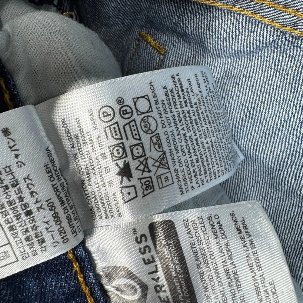 Levi's 501 Jeans‎ Dark Wash Straight Leg Denim Casual Men's Size 40x30